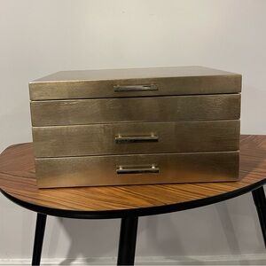 Champagne Lacquer Jewelry Box from West Elm